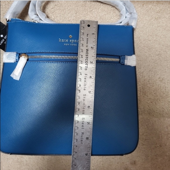 Kate Spade Sadie North South Saffiano Leather Crossbody Bag in Sapphire, NWT! - Picture 8 of 8
